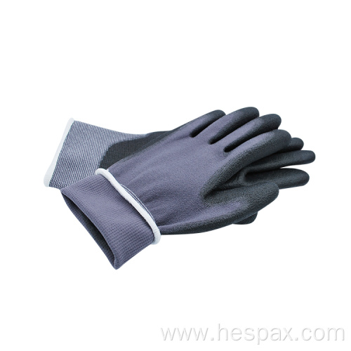 Hespax Seamless Safety PU Work Cut Resistant Gloves